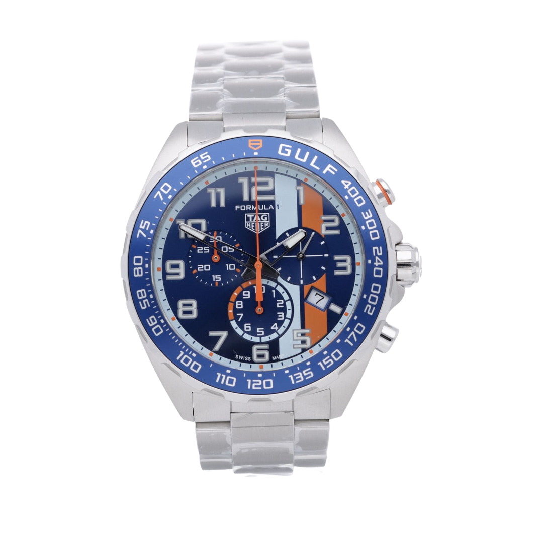 Tag Heuer Formula 1 Quarz Chronograph 43mm Gulf Spezial Edition