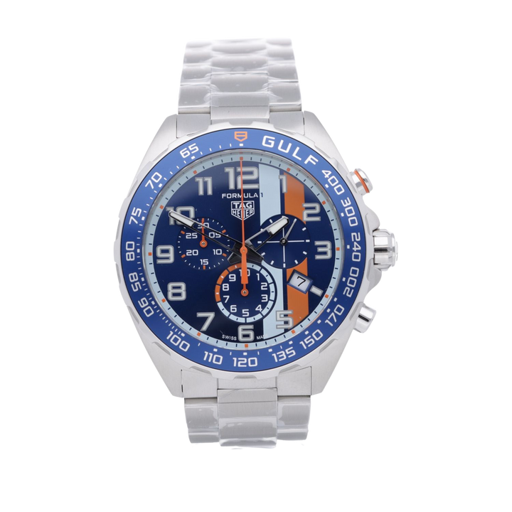 Tag Heuer Formula 1 Quarz Chronograph 43mm Gulf Spezial Edition