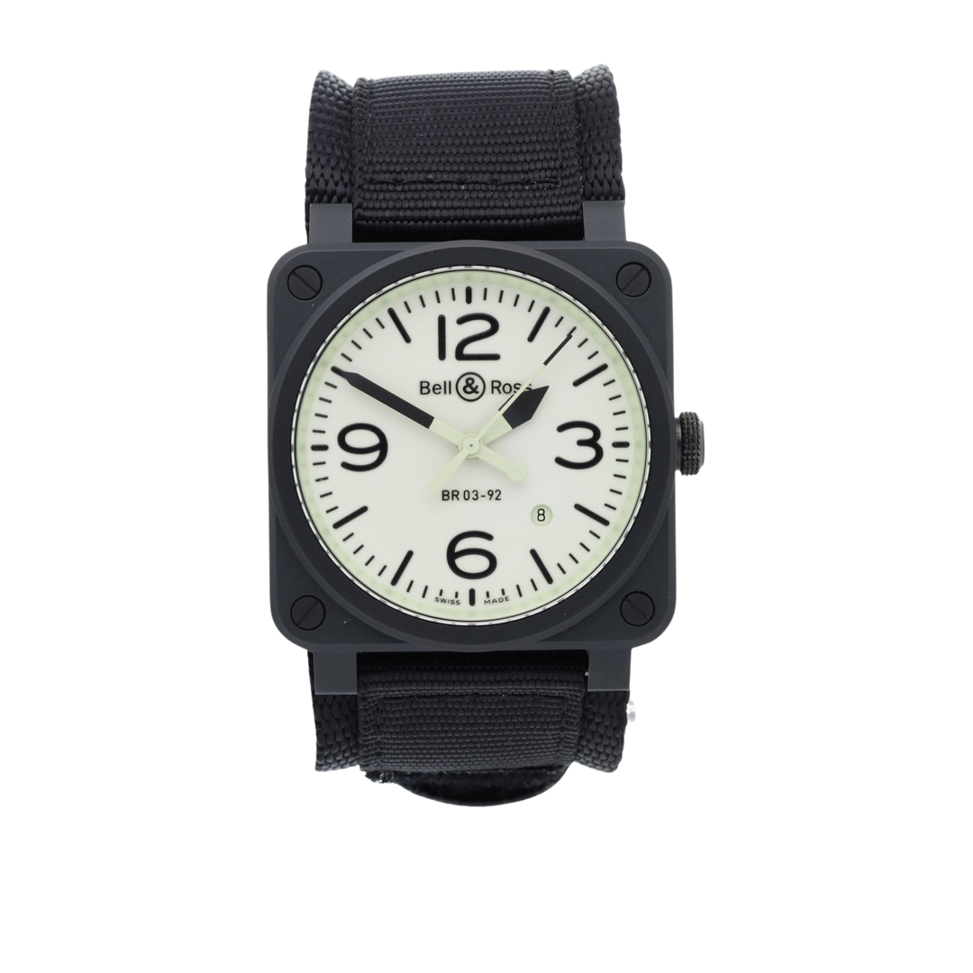 Bell & Ross Full Lum Limited Edition Set 42MM Green Dial Rubber Strap