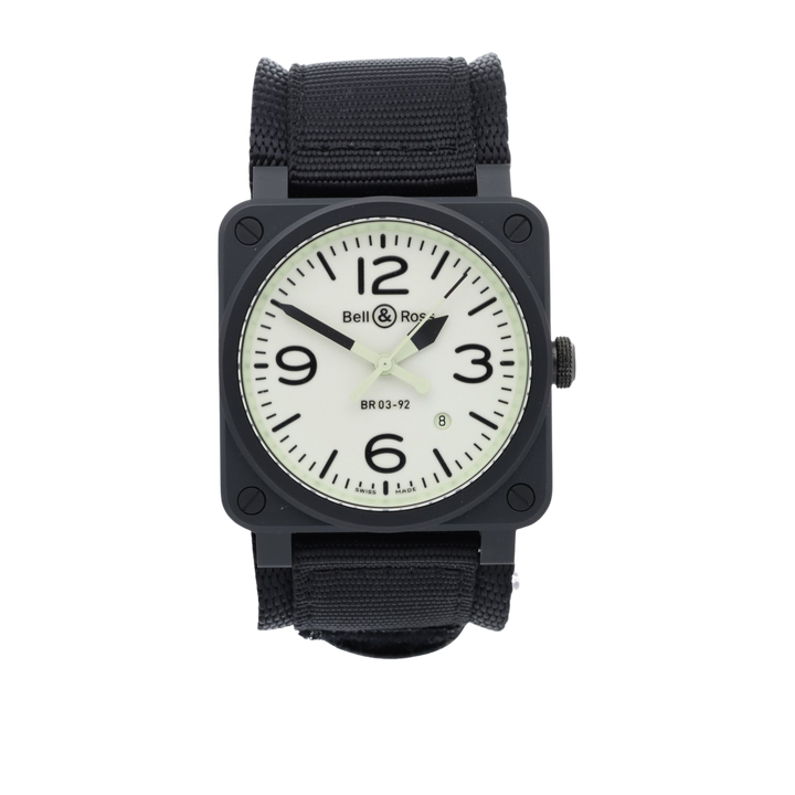 Bell & Ross Full Lum Limited Edition Set 42MM Green Dial Rubber Strap