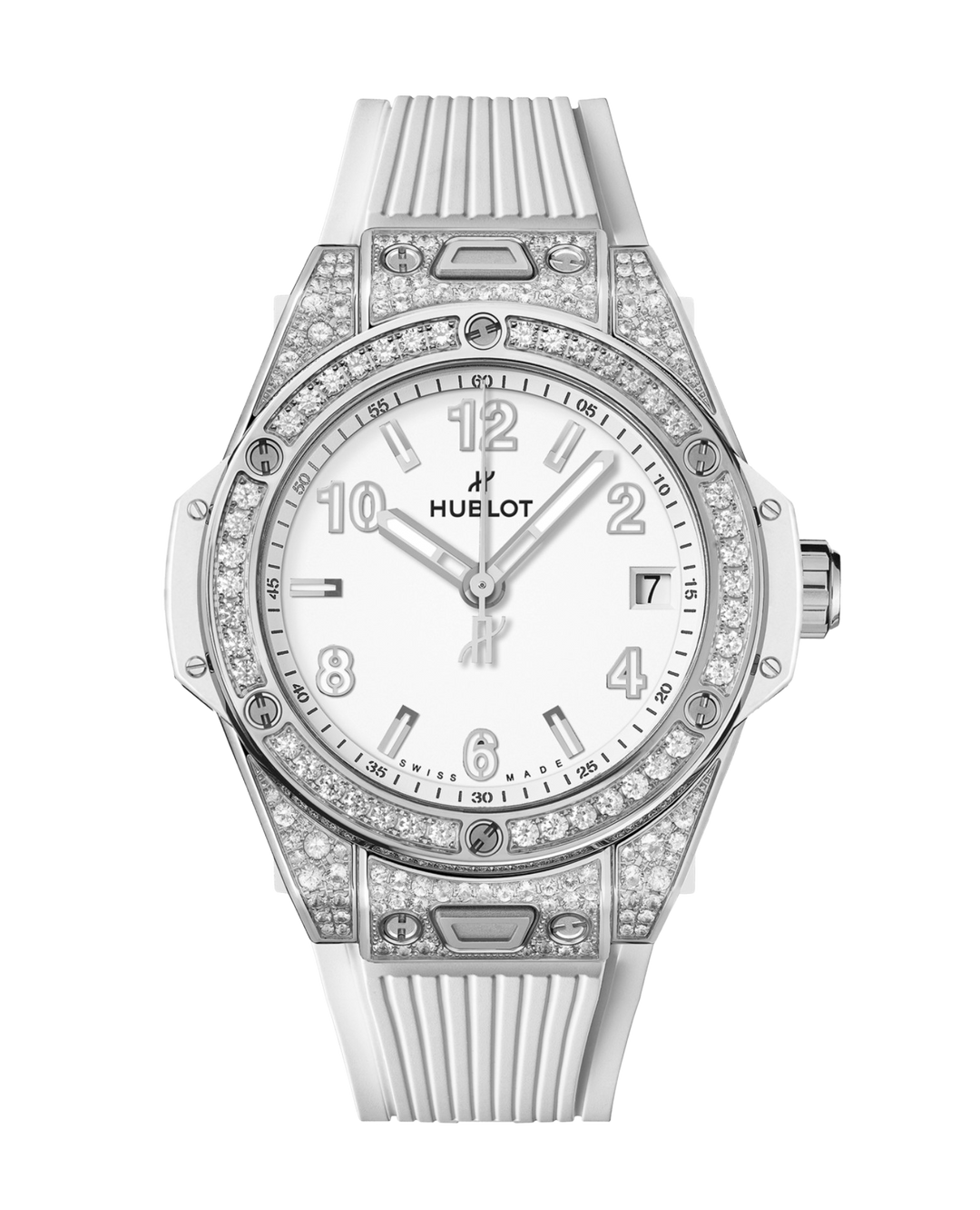 Hublot Big Bang One Click Steel White Pavé