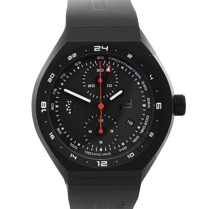 Porsche Design Monobloc Actuator 24h-Chronotimer Black & Rubber