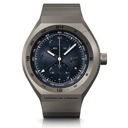 Porsche Design Monobloc Actuator GMT-Chronotimer Titanium Blue